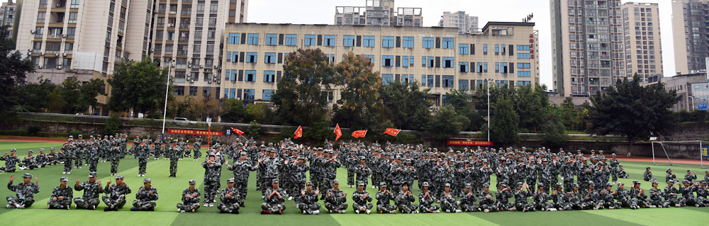 手语舞,2020级新生军训闭幕式,重庆春珲学校